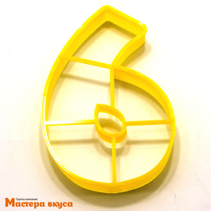 Вырубка пластик,  ЦИФРА - 6, 10.5 см