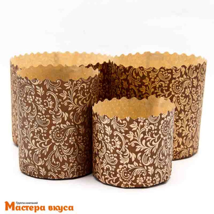 Форма бумажная для кулича ( 75г) d60*h45 мм ФЛОРА