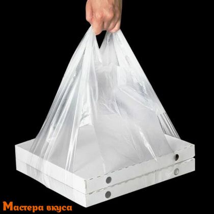 Пакет-майка без углов для переноски коробок(max 35*20 см), пакет 70*42 см, 14мкм