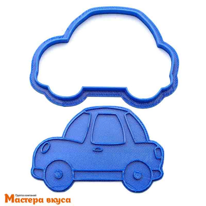 Вырубка пластик + штамп МАШИНКА, 10 см