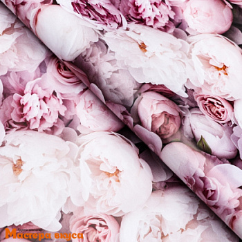 Бумага упаковочная "Весенний букет пионов", 40*60 см