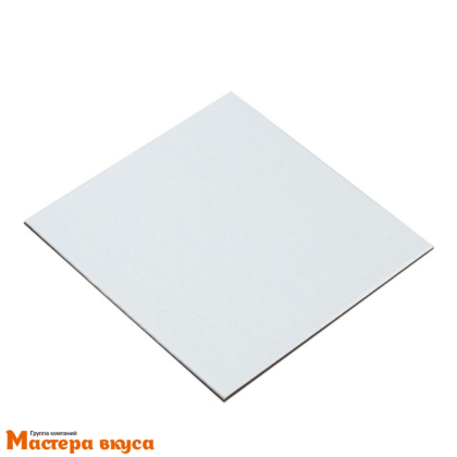 Подложка 0.8 мм,  80*80 мм золото/белый жемчуг (сольерка)