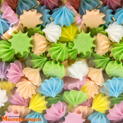 Сахарные украшения МЕРЕНГА (безе) мини-микс РАЗНОЦВЕТНЫЙ, 50 гр