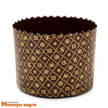 Форма бумажная для кулича ( 75г) d60*h45 мм ХВ ЗОЛОТО