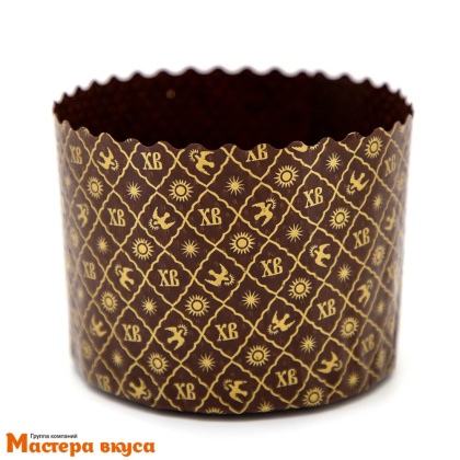Форма бумажная для кулича ( 75г) d60*h45 мм ХВ ЗОЛОТО