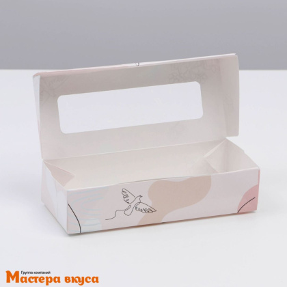 Упаковка для сладостей 17*7*4 см "Нежность 8 марта" 