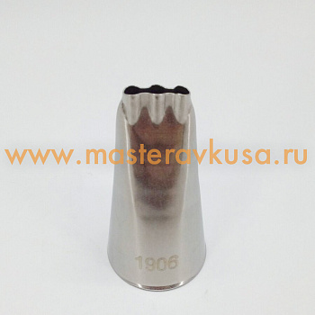 Насадка стальная 3 отверстия в линию,  17*6мм (BX1906) №1906