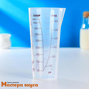 Мерный стакан 500 мл, полистирол "Поваренок"
