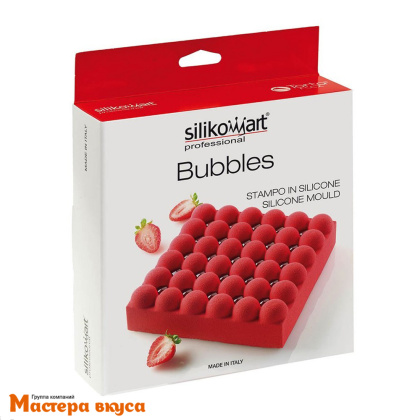 Форма силиконовая Silikomart BUBBLE 1400 пузырьки белая, (Италия)