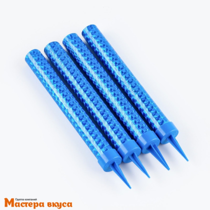 Фейерверк, холодный фонтан 12 см, ГОЛУБЫЕ ИСКРЫ, цветное пламя, упак 4 шт