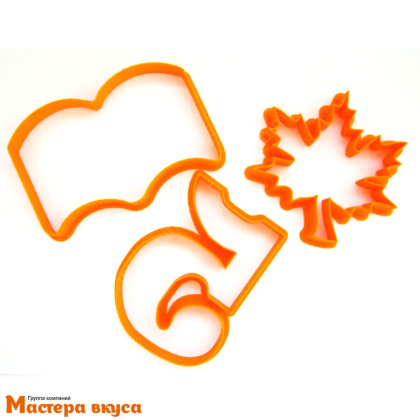 Набор вырубок пластик ДЕНЬ ЗНАНИЙ, (набор 3 шт), ~7,5*10 см