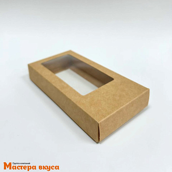 Упаковка для шоколадной плитки 155*75*25 мм ДУБАЙСКИЙ ШОКОЛАД (крафт)