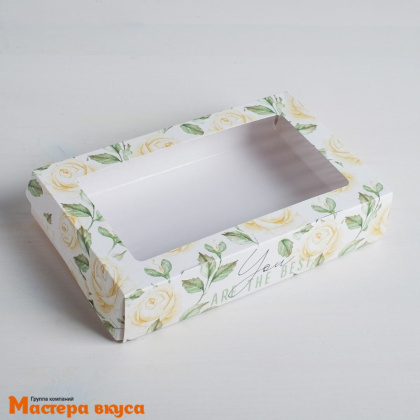 Упаковка для сладостей 20*12*4 см "Flowers"