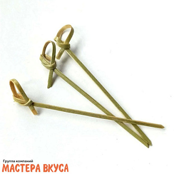 Шпажки "Пика узелок", бамбук, 6см (набор 25 шт)