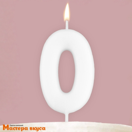 Свеча-цифра "Светящаяся"  (h- 5,8см) - 0