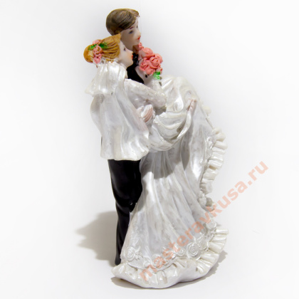 Свадебная декорация на торт Жених и Невеста h-12.5 см