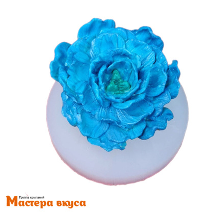 Молд силиконовый  3D ПИОН, изд d~8,7см h~3,4см (шоколад~39гр) 