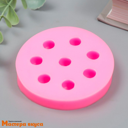 Молд силиконовый  3D ЧЕРНИКА (ГОЛУБИКА, КЛЮКВА) 8в1, ~7,4*7,4*1,4см