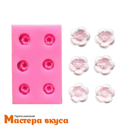 Молд силиконовый  3D ЛЮТИКИ 6/1, 9,6*6*1,4 см (изд ~2,5гр)