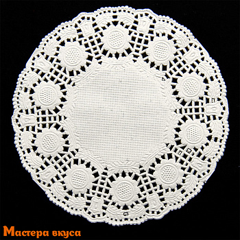 Салфетки бумажные ажурные Д100 мм, 100 шт.
