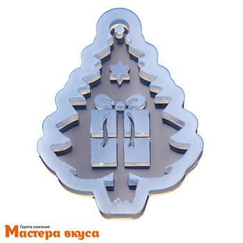 Молд силиконовый ЕЛОЧКА С ПОДАРКАМИ, ~9*6,8 см