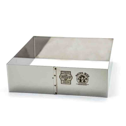 Форма-резак Квадрат 200*200, h60 mm (нерж.сталь) ВЕНТСАР