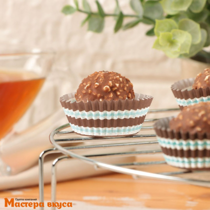 Капсула бумажная для конфет, d-3,5см  h-2см, СЛАДОСТЬ, (миниупак ~20-25 шт)