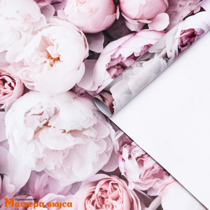 Бумага упаковочная "Весенний букет пионов", 40*60 см