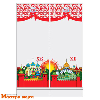 Пакет для кулича 180*310+40дно (90*90) "Церковь" 
