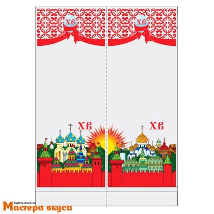 Пакет для кулича 180*310+40дно (90*90) "Церковь" 