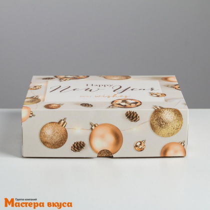 Упаковка для сладостей 17*20*6 см  (HAPPY NEW YEAR)