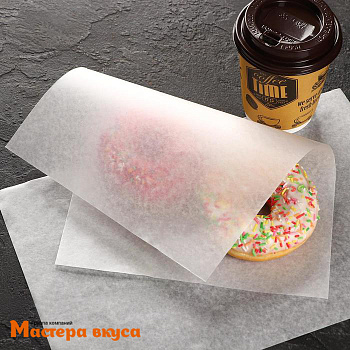 Бумага парафинированная жиростойкая 30*20 см, в листах (упак 5 листов)