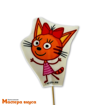 Топпер сахарный "Три кота. Карамелька", ~10 см ©