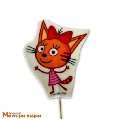 Топпер сахарный "Три кота. Карамелька", ~10 см ©