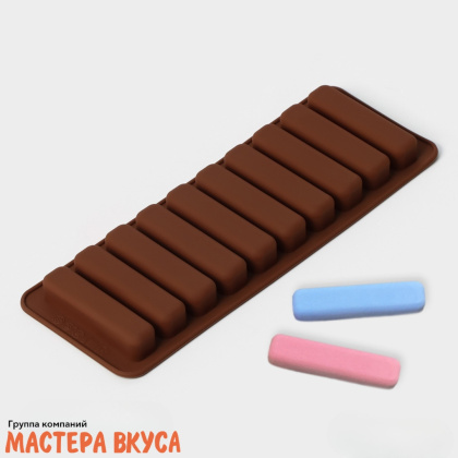 Форма силиконовая САВОЯРДИ, (10 ячеек), 29*9,5 см