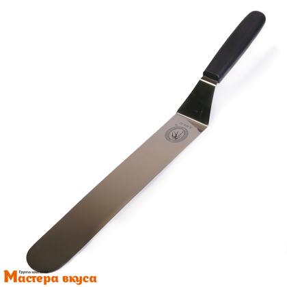 Палета угловая металлическая 25 см (без ручки), пластиковая ручка (спатула)