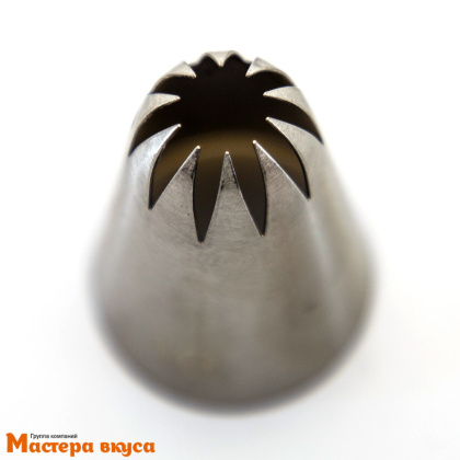 Насадка стальная ЗВЕЗДА закрытая 10 лучей, 39*49 мм, (1G)