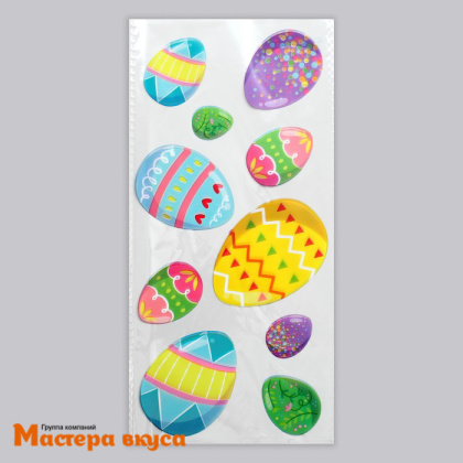 Пакет для сладостей 13*27 см, "Яйца пасхальные"