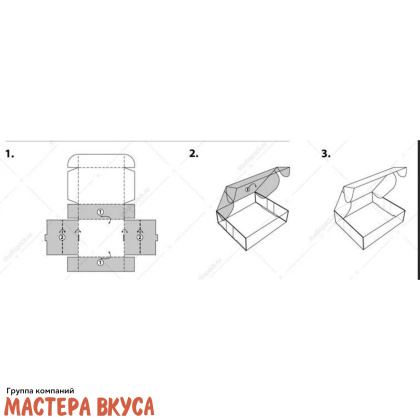 Упаковка для сладостей без окна 270*215*90 мм (крафт) 