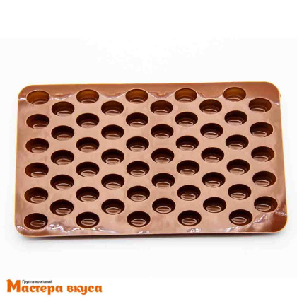 Форма для шоколада силиконовая  КОФЕЙНЫЕ БОБЫ, (55 ячеек) 18,5*11*1 см