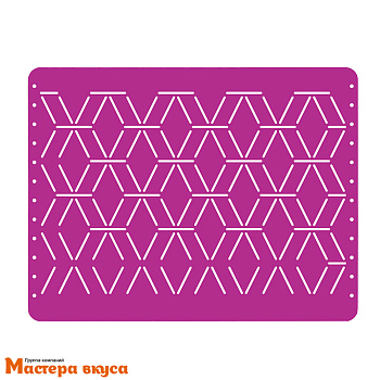 Трафарет бордюрный для нанесения рисунка УЗОР (плетение), 26*20 см