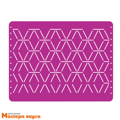 Трафарет бордюрный для нанесения рисунка УЗОР (плетение), 26*20 см