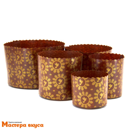 Форма бумажная для кулича (150г) d70*h85 мм ГОЛУБЬ