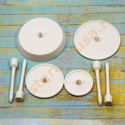 Набор кондитерских гвоздей для формирования цветов из крема, 4шт