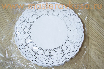 Салфетки бумажные ажурные Д260 мм, 250 шт.