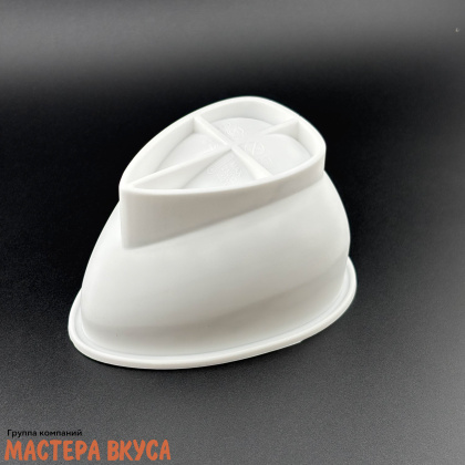 Форма силиконовая, для корпусных и муссовых десертов КЛУБНИКА 3D, D~7*10,5см h~5,5см