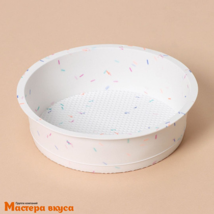 Форма силиконовая КРУГ, d18  d16,5  h5,5 см 