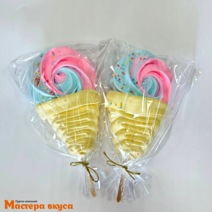 Меренга на палочке  "Мороженое", h~9 см