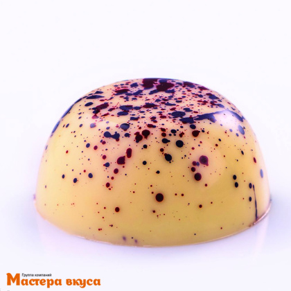 Форма поликарбонатная для шоколада ПОЛУСФЕРА скошенная d35мм, (24 ячейки) 17.5*27.5 см, Martellato (Италия)