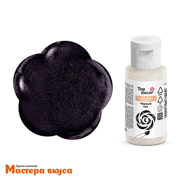 Лак-блеск декоративный Top decor, ЧЁРНЫЙ перламутровый, 25гр 